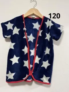 フリース スリーパー ネイビー 星柄