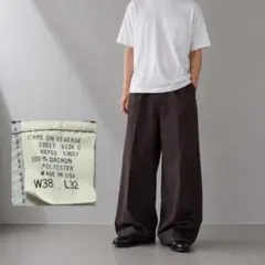 90s USA製 LEVI’S リーバイス スラックス ダークブラウン W38