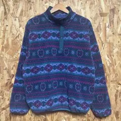 90s USA製 L.L.Bean SnapT Fleece Jacket