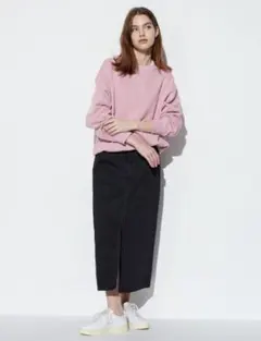 ユニクロ　UNIQLO デニムロングスカート　大きいサイズ　76