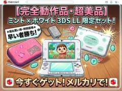 【超美品・完動品】ニンテンドー3DS LL ミント×ホワイト 豪華セット！
