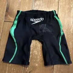 Speedo 男の子用水着 120サイズ 黒/緑