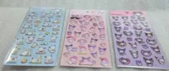 サンリオキャラクター ぷくっとシール3枚セット　 ぽちゃこ　くろみ　マイメロディ