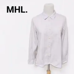 MHL. マーガレットハウエル 丸襟 コットン 白 長袖シャツ M - メルカリ