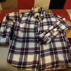 UNIQLO チェック柄 長袖シャツ 120cm