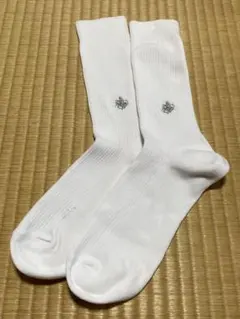 GUNZE POLO 表糸綿100%　リブソックス　ホワイト