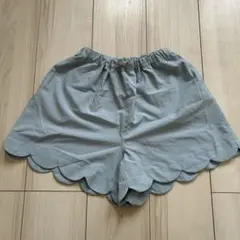 anyFAM ライトブルー スカラップヘム 半ズボン 140cm