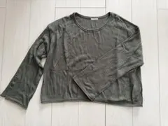 GU ボタンスリーブセーター