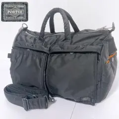 【極美品】ポーター タンカー ボストンバッグ 2way シューズ入れ有り 黒