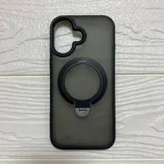 iPhoneケース iPhone17 ブラック MagSafe対応 リング付き