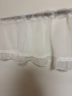 カフェカーテン　ボイルレース　フリル