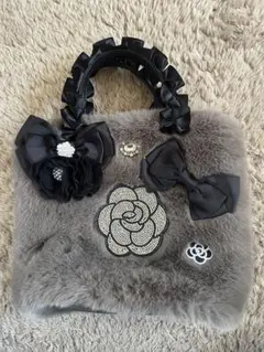 レディーストートバッグ　フェイクファー