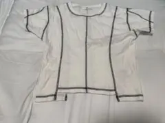 SLY 半袖Tシャツ 配色ステッチ ホワイト