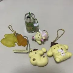 サンリオ　ポムポムプリンキーホルダー5個セット