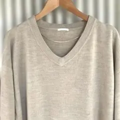 GU Vネック 長袖セーター XL