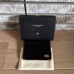 Dunhill ダンヒルパスケース名刺入れカードケース　ロゴ金具ゴールド金具