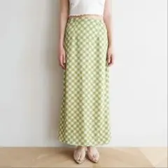 新品 satin plaid ロングスカートSeaRoomlynn