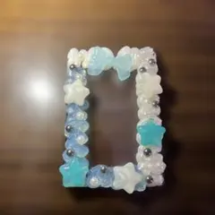 ホイップデコケース星型リボンデザイン写真立て