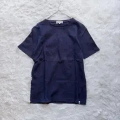 OUTDOOR PRODUCTS【M】ワッフル サーマルTシャツ ネイビー ロゴ