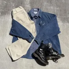 【コーデ売り】コーデュロイジャケット×シャツ×Dickiesパンツ