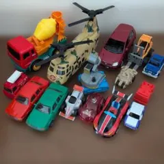 ミニカー ヘリコプター15台セット 多様なデザイン