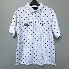 fr2 GOLF エフアールツーゴルフ　ポロシャツ　レディース　ドット　水玉　M fr2 GOLF エフアールツーゴルフ ポロシャツ レディース ドット 水玉 M