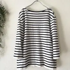 PRODIGAL（プロディガル） コットンカシミヤボーダーニット七分袖L