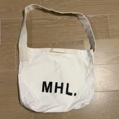 MHL. キャンバス ショルダーバッグ ホワイトのサムネイル