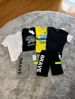 キッズ Tシャツ ハーフパンツ まとめ売り ６点セット 110cm