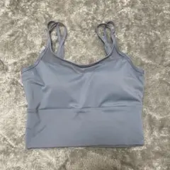 ライトブルーグレー ストラップ付きブラトップ