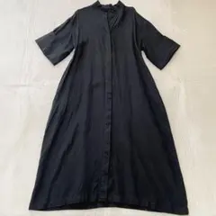 ジャーナルスタンダードレサージュ　ロングワンピース　リネン　スタンドカラー