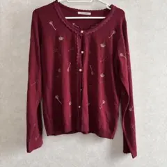 axes femme カーディガン レッドのサムネイル