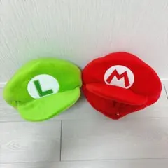 【美品】 USJ マリオ ルイージ 帽子 2個セット