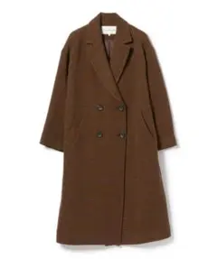 Ray BEAMS / チェック 4ボタン ダブル チェスターコート