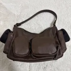 GU バッグ ブラウン 2WAY