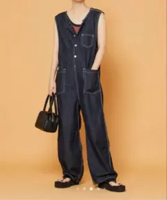 SOMETHING × FREAK'S STORE サロペット