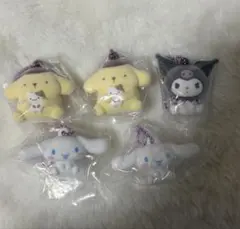 サンリオ ふわわフロッキーマスコット ガチャ キティ クロミ シナモン　プリン