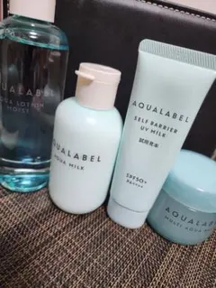 最終値下げ！AQUALABEL4点セット 化粧水 乳液 UVミルク バームのサムネイル