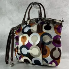 稀少✨美品✨コーチ　マディソン　グラフィック　オプアート　ソフィア　サッチェル