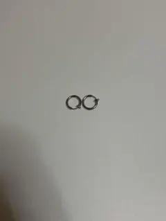 シルバー フープイヤリング