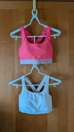 アンダーアーマー スポーツブラ　XL ピンク ホワイト各１