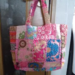 チャイハネ パッチワーク 刺繍 トートバッグのサムネイル