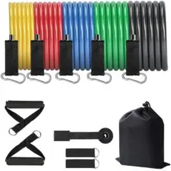 ★高品質★エクササイズバンド トレーニングチューブ 天然ラテックス