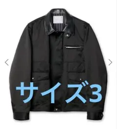 y*h様 sacai Cotton Chino Blouson 26ss 襟レザ - メルカリ