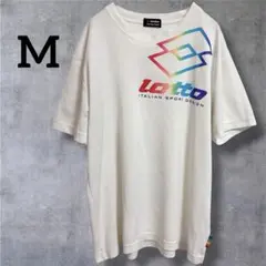 ロット Tシャツ クルーネック レインボーロゴ M 白 ポリエステル スポーツのサムネイル