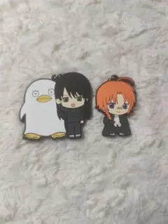 ３年Z組銀八先生 ラバーマスコットキーホルダー ２個セット 銀魂