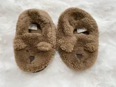 babyGap Mサイズ くまさん スリッパ ルームシューズ ボア クリスマス