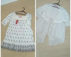 ドーリーガール バイ アナスイ スノーストライプドビージレ&刺繍花柄チュニック