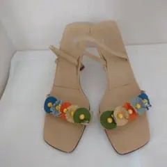 FENDI　フラワー　カラフルマルチカラーサンダル