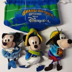 ディズニーシーグランドオープン　記念グッズ　ミッキー＆ミニーマウス　グーフィー